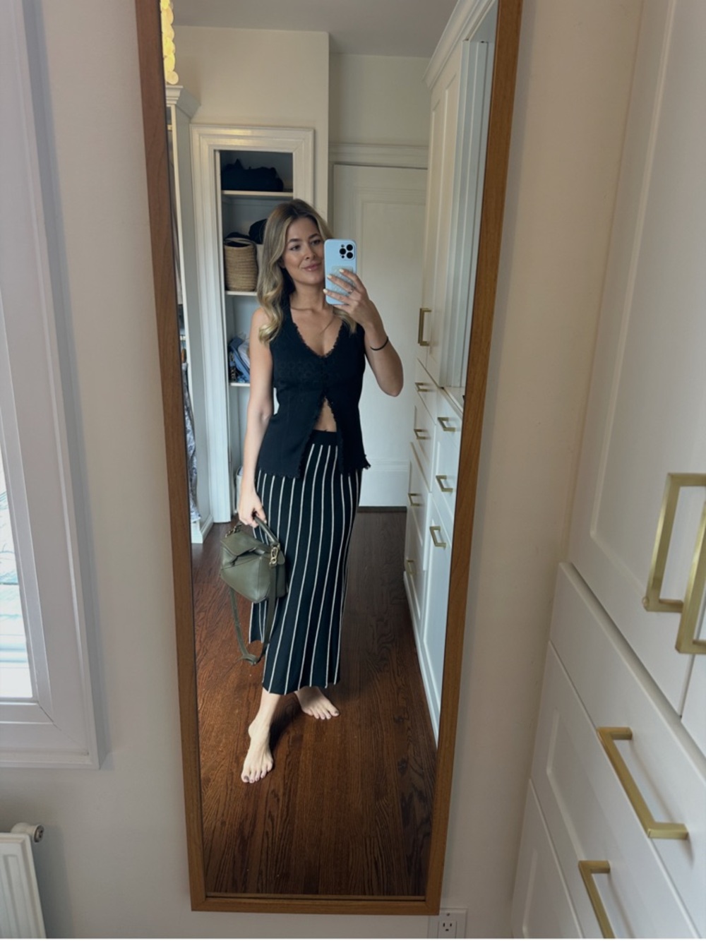 KOTN Knit Striped Skirt